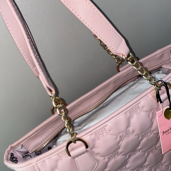 Juicy Couture Light Pink Tote with Gold Chain - Picture 4 of 5